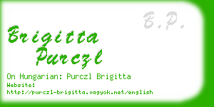 brigitta purczl business card